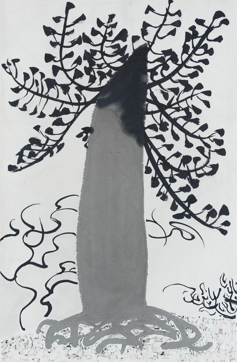 장병언, structure landscape 082, ink_on_paper, painting, 2026